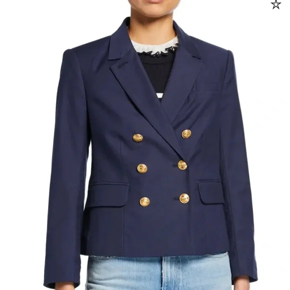 FRAME Double Breasted Shrunken
Blazer - Picture 5 of 13